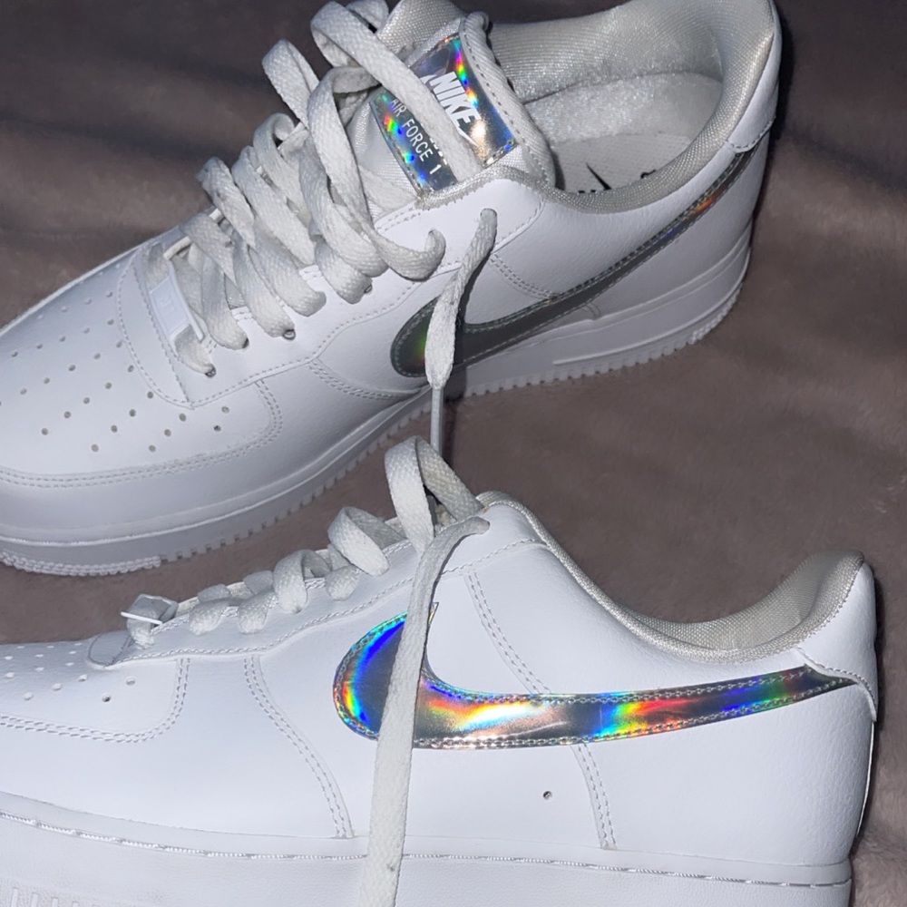 Holographic Nike Air Force 1s